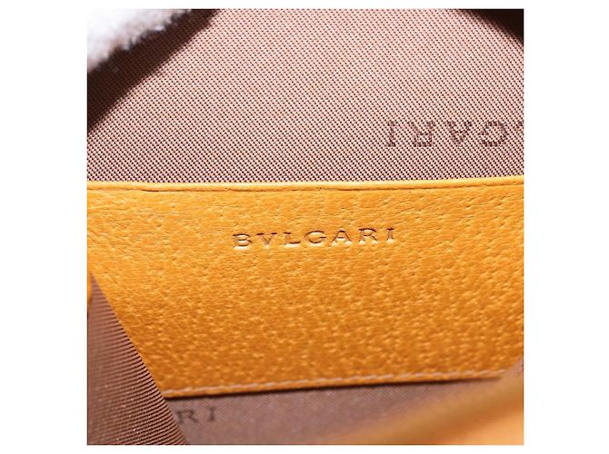 Bulgari BVLGARI Shoulder Bag Leather Brown Gold - vista 18