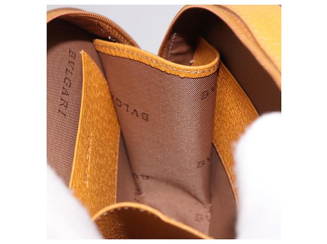 Bulgari BVLGARI Shoulder Bag Leather Brown Gold - vista 19