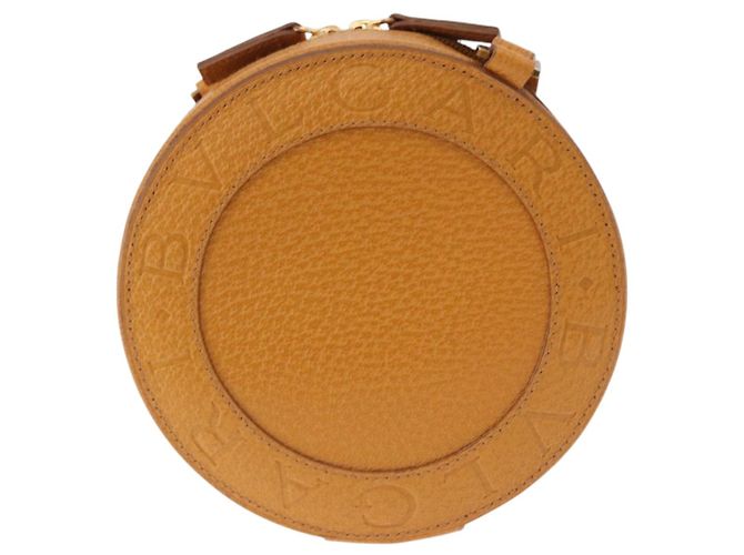 Bulgari BVLGARI Shoulder Bag Leather Brown Gold - vista 2