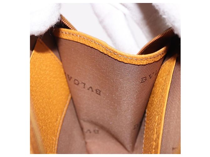 Bulgari BVLGARI Shoulder Bag Leather Brown Gold - vista 20