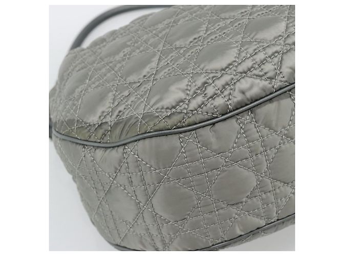 Christian Dior Canage Shoulder Bag Nylon Gray Silver - vista 15