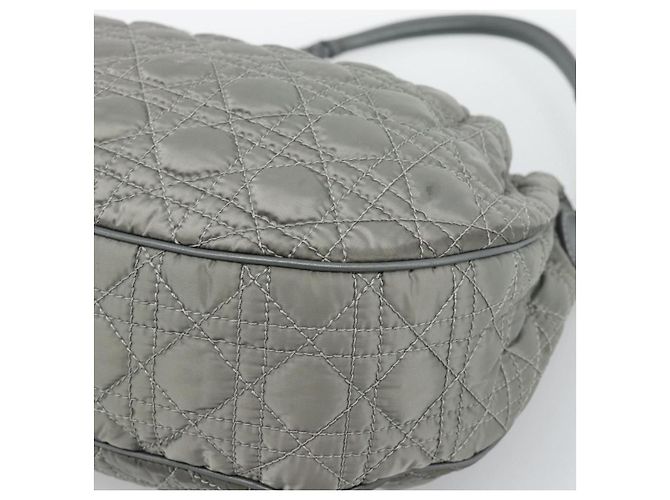 Christian Dior Canage Shoulder Bag Nylon Gray Silver - vista 16
