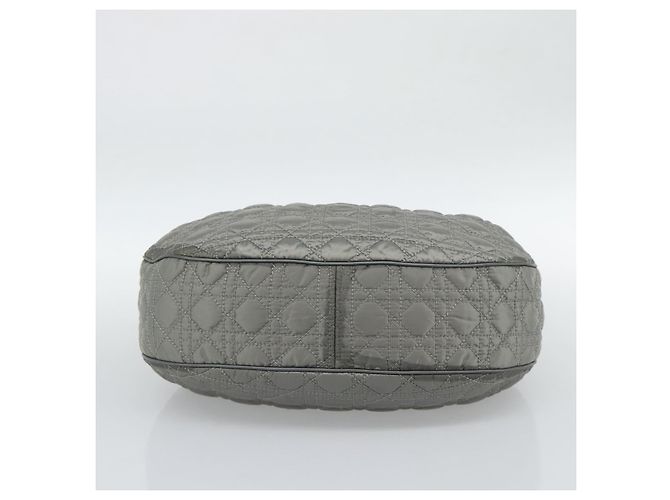 Christian Dior Canage Shoulder Bag Nylon Gray Silver - vista 5