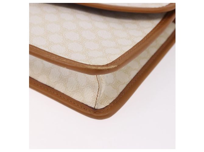 Céline CELINE Macadam Canvas Shoulder Bag PVC White Gold - vista 14