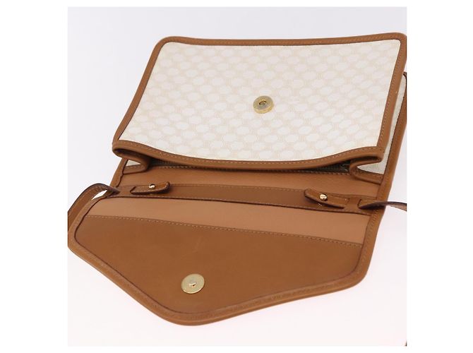 Céline CELINE Macadam Canvas Shoulder Bag PVC White Gold - vista 18