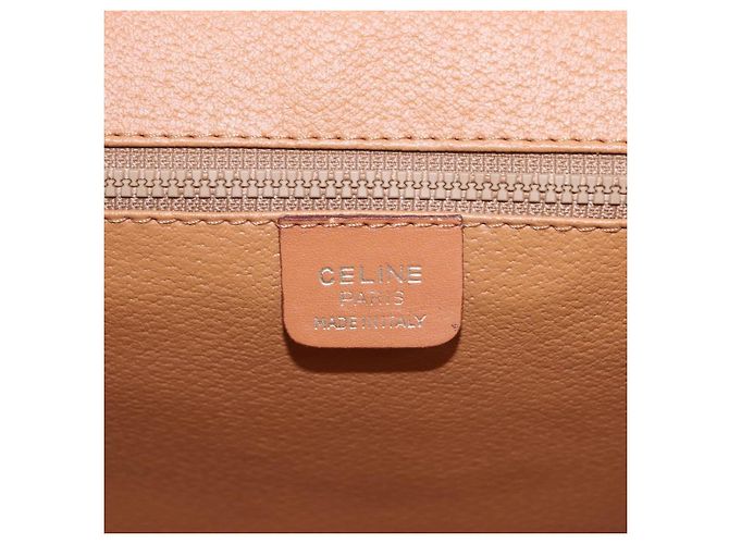 Céline CELINE Macadam Canvas Shoulder Bag PVC White Gold - vista 19