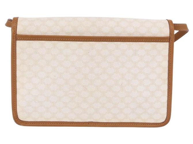 Céline CELINE Macadam Canvas Shoulder Bag PVC White Gold - vista 2