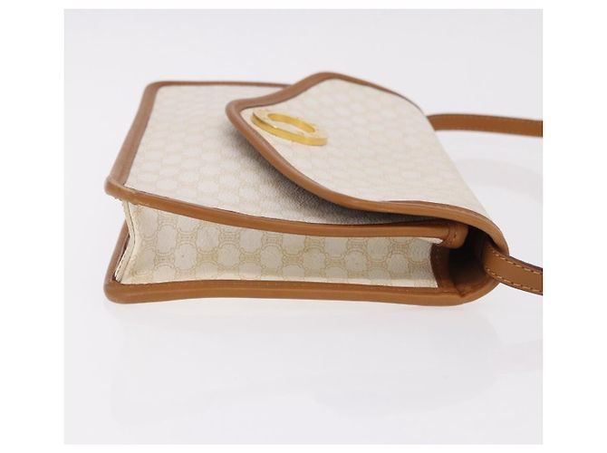 Céline CELINE Macadam Canvas Shoulder Bag PVC White Gold - vista 4