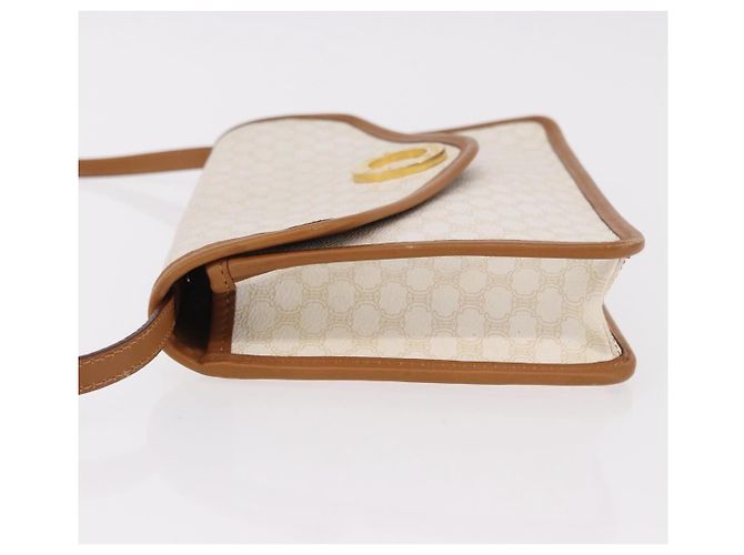 Céline CELINE Macadam Canvas Shoulder Bag PVC White Gold - vista 5