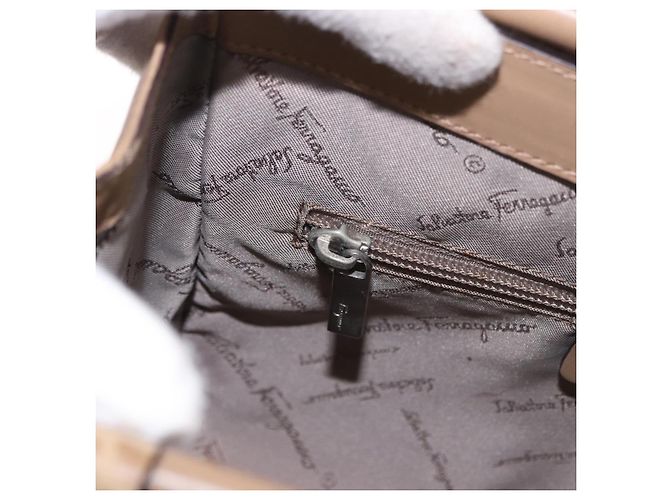 Salvatore Ferragamo Hand Bag Leather Brown Silver - vista 19