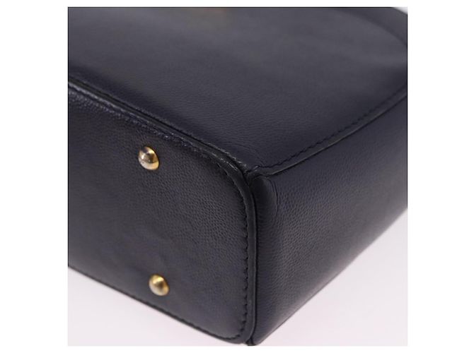Céline CELINE Shoulder Bag Leather Navy Gold - vista 14