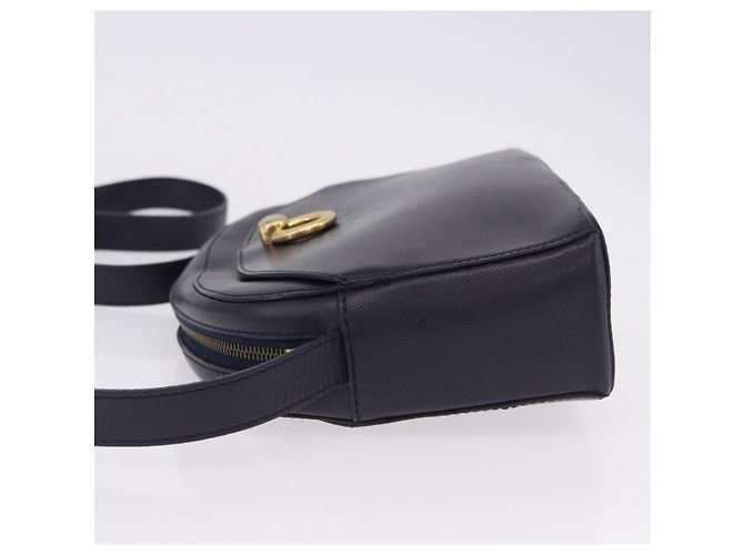 Céline CELINE Shoulder Bag Leather Navy Gold - vista 4