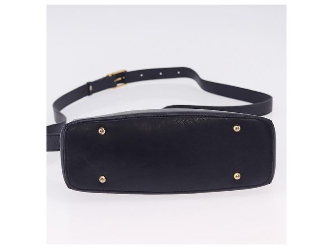 Céline CELINE Shoulder Bag Leather Navy Gold - vista 5