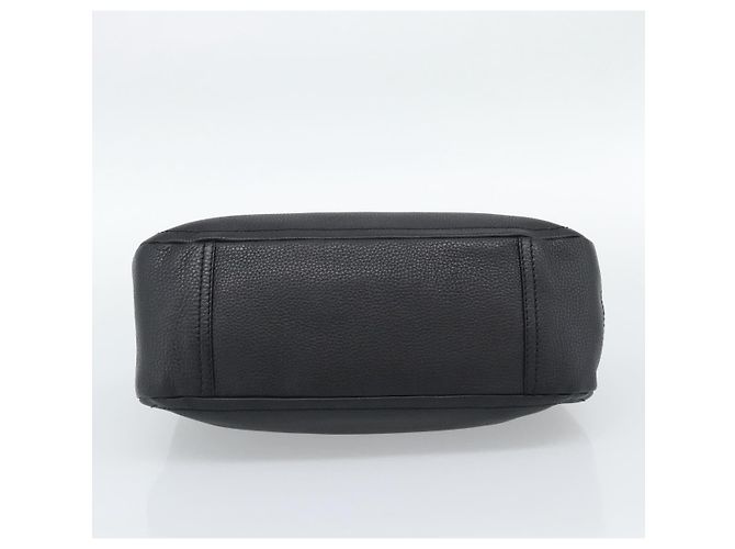 PRADA Hand Bag Leather Black Silver - vista 5