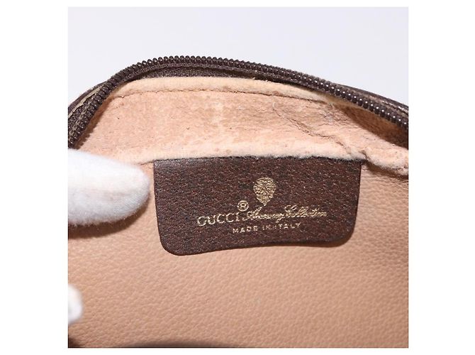 GUCCI GG Supreme Shoulder Bag PVC Beige Gold 56 01 087 - vista 19