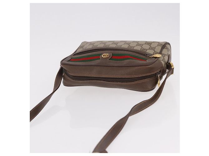GUCCI GG Supreme Shoulder Bag PVC Beige Gold 56 01 087 - vista 6