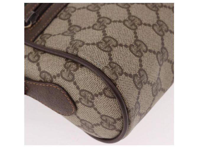 GUCCI GG Supreme Shoulder Bag PVC Beige Gold 56 01 087 - vista 9