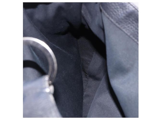 GUCCI Bolsa de mão em tela GG Outlet Preto Prata 179777 - vue 23