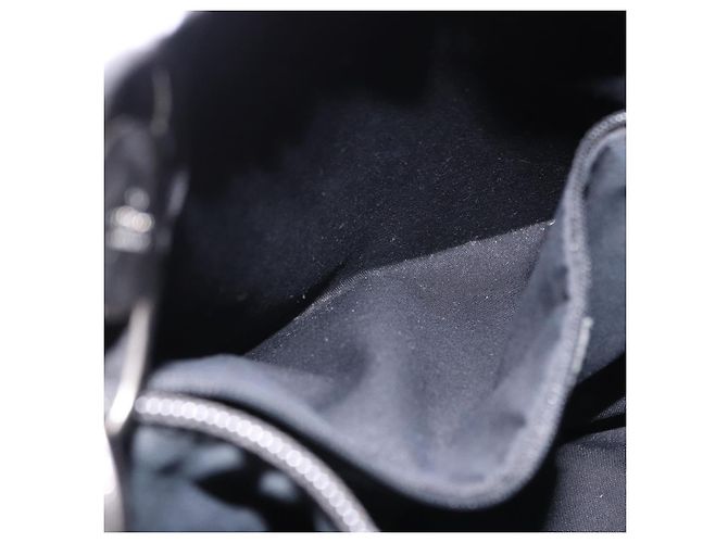 GUCCI Bolsa de mão em tela GG Outlet Preto Prata 179777 - vue 26