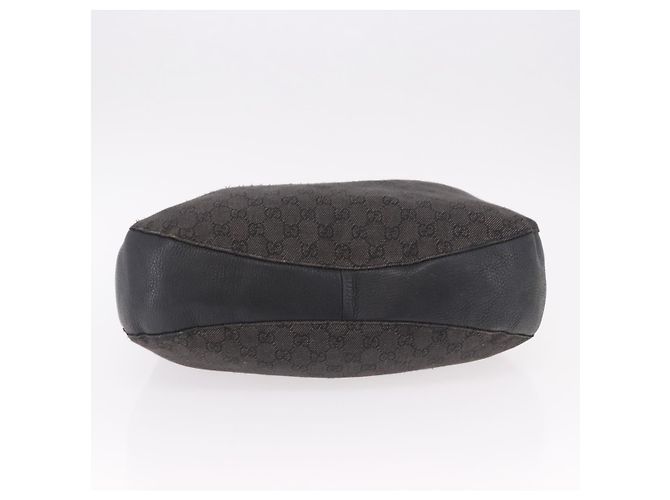 GUCCI Bolsa de mão em tela GG Outlet Preto Prata 179777 - vista 5