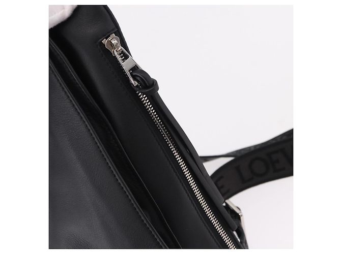 LOEWE Anton Sling Schultertasche Leder Schwarz Silber - Ansicht 10