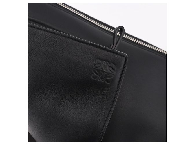 LOEWE Anton Sling Schultertasche Leder Schwarz Silber - Ansicht 17