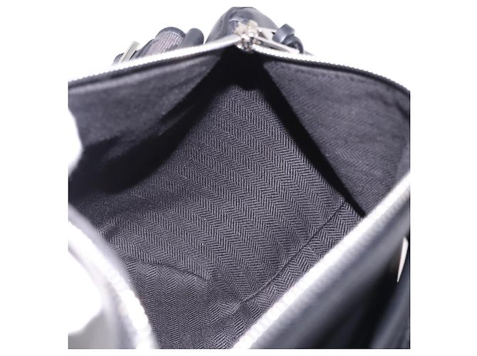 LOEWE Anton Sling Schultertasche Leder Schwarz Silber - Ansicht 19