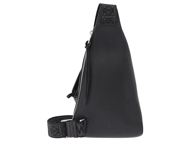 LOEWE Anton Sling Schultertasche Leder Schwarz Silber - Ansicht 2