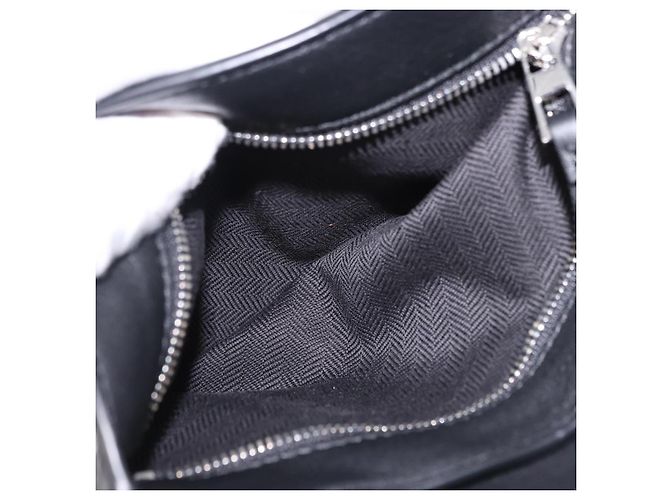 LOEWE Anton Sling Schultertasche Leder Schwarz Silber - Ansicht 22