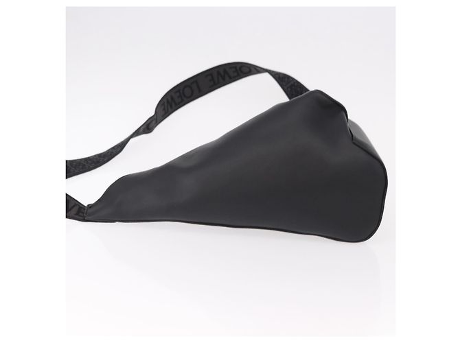 LOEWE Anton Sling Schultertasche Leder Schwarz Silber - Ansicht 4