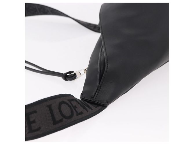 LOEWE Anton Sling Schultertasche Leder Schwarz Silber - Ansicht 6