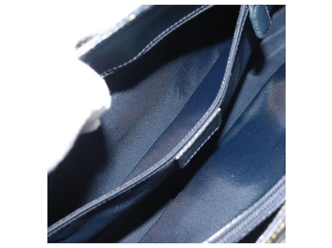Christian Dior Trotter Canvas Hand Bag Navy Silver - vista 11