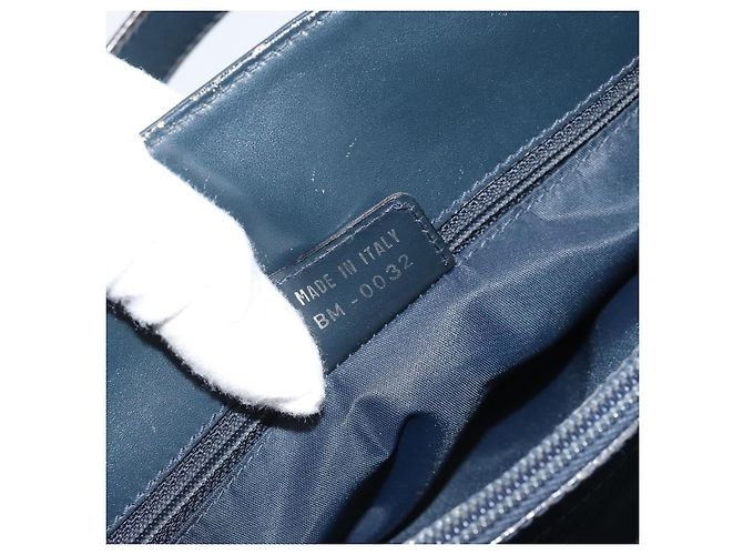 Christian Dior Trotter Canvas Hand Bag Navy Silver - vista 12