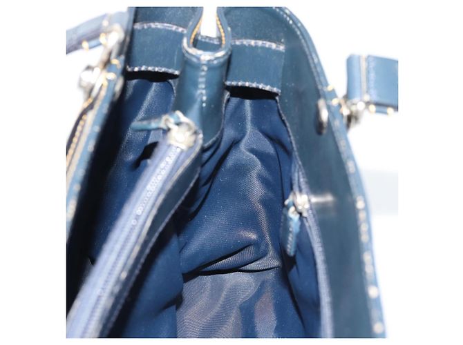 Christian Dior Trotter Canvas Hand Bag Navy Silver - vista 19