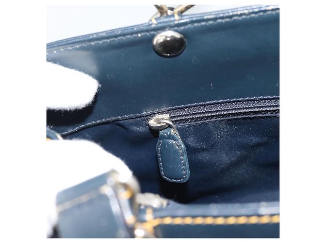 Christian Dior Trotter Canvas Hand Bag Navy Silver - vista 20