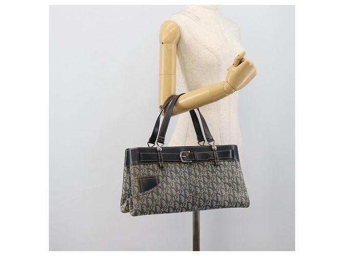 Christian Dior Trotter Canvas Hand Bag Navy Silver - vista 24