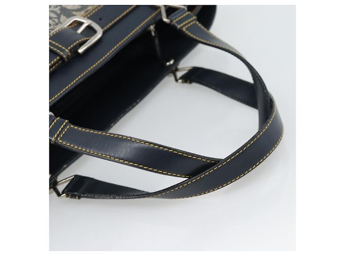 Christian Dior Trotter Canvas Hand Bag Navy Silver - vista 7