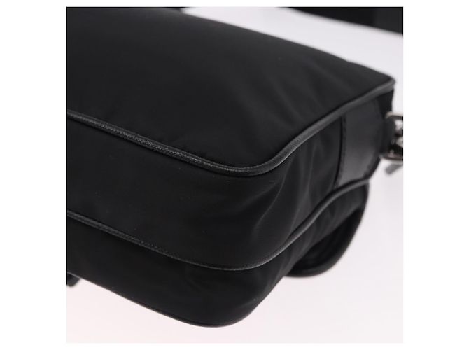PRADA Shoulder Bag Nylon Black Silver - vista 16