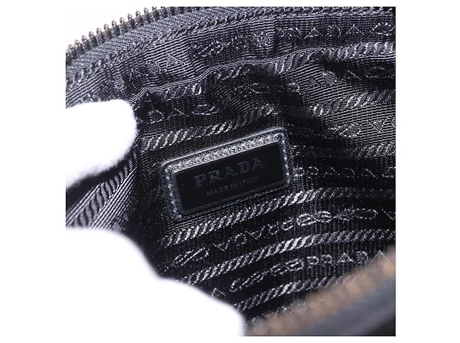PRADA Shoulder Bag Nylon Black Silver - vista 20