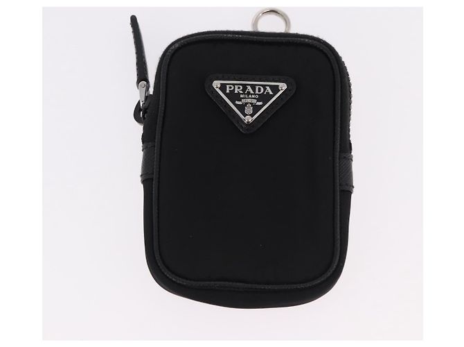 PRADA Shoulder Bag Nylon Black Silver - vista 24