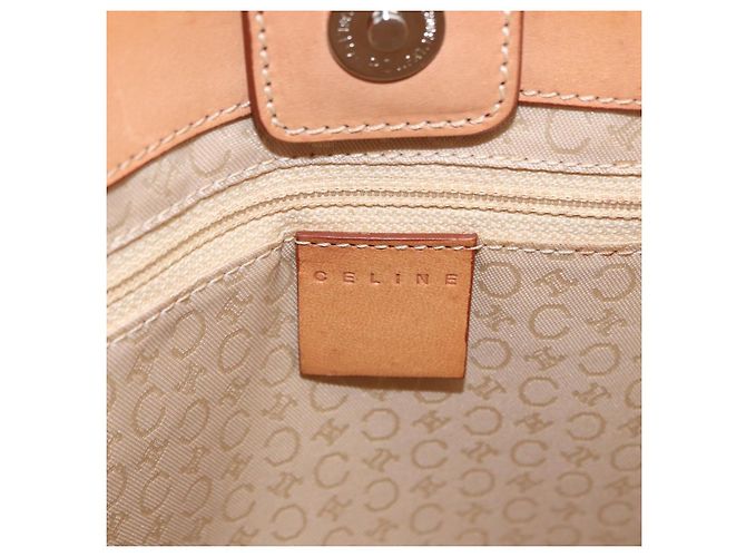 Céline CELINE C Macadam Canvas Hand Bag Suede Gray Silver - vista 17