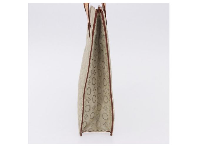 Céline CELINE C Macadam Canvas Hand Bag Suede Gray Silver - vista 3