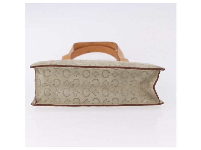 Céline CELINE C Macadam Canvas Hand Bag Suede Gray Silver - vista 5