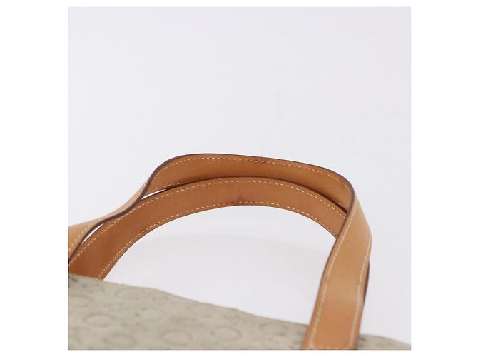 Céline CELINE C Macadam Canvas Hand Bag Suede Gray Silver - vista 9