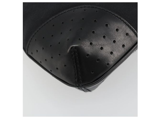 GUCCI Interlocking G Hand Bag Canvas Black Silver 114875 - vista 14