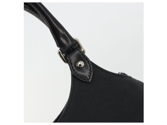 GUCCI Interlocking G Hand Bag Canvas Black Silver 114875 - vista 17