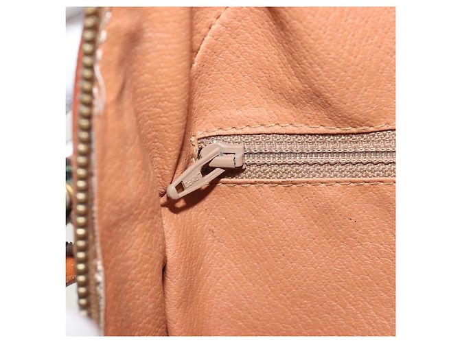 Céline CELINE Macadam Canvas Shoulder Bag PVC Leather Brown Gold - vista 21