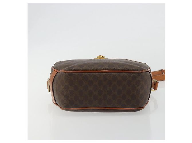 Céline CELINE Macadam Canvas Shoulder Bag PVC Leather Brown Gold - vista 5