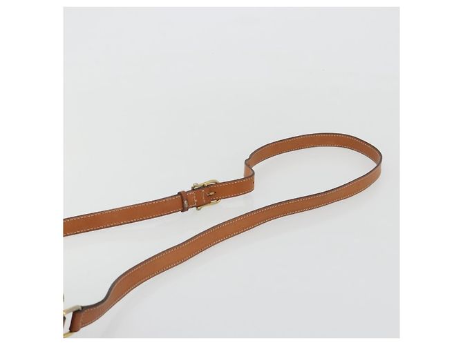 Céline CELINE Macadam Canvas Shoulder Bag PVC Leather Brown Gold - vista 8