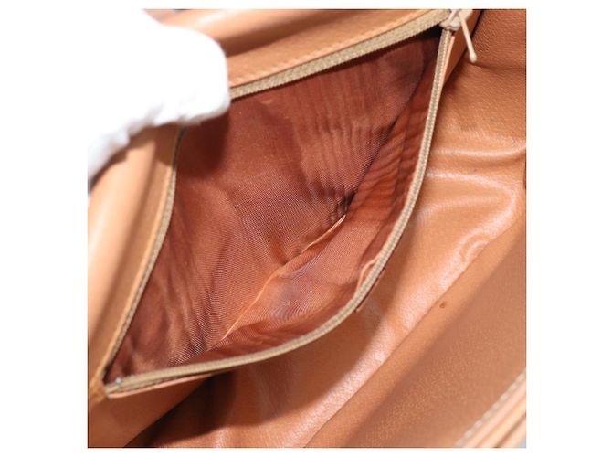 Céline CELINE Macadam Canvas Shoulder Bag PVC Leather Brown Gold - vista 11